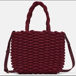 woven bag zara